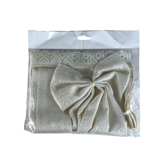 Декор для великоднього кошика - рушник +бант (DGC-112)