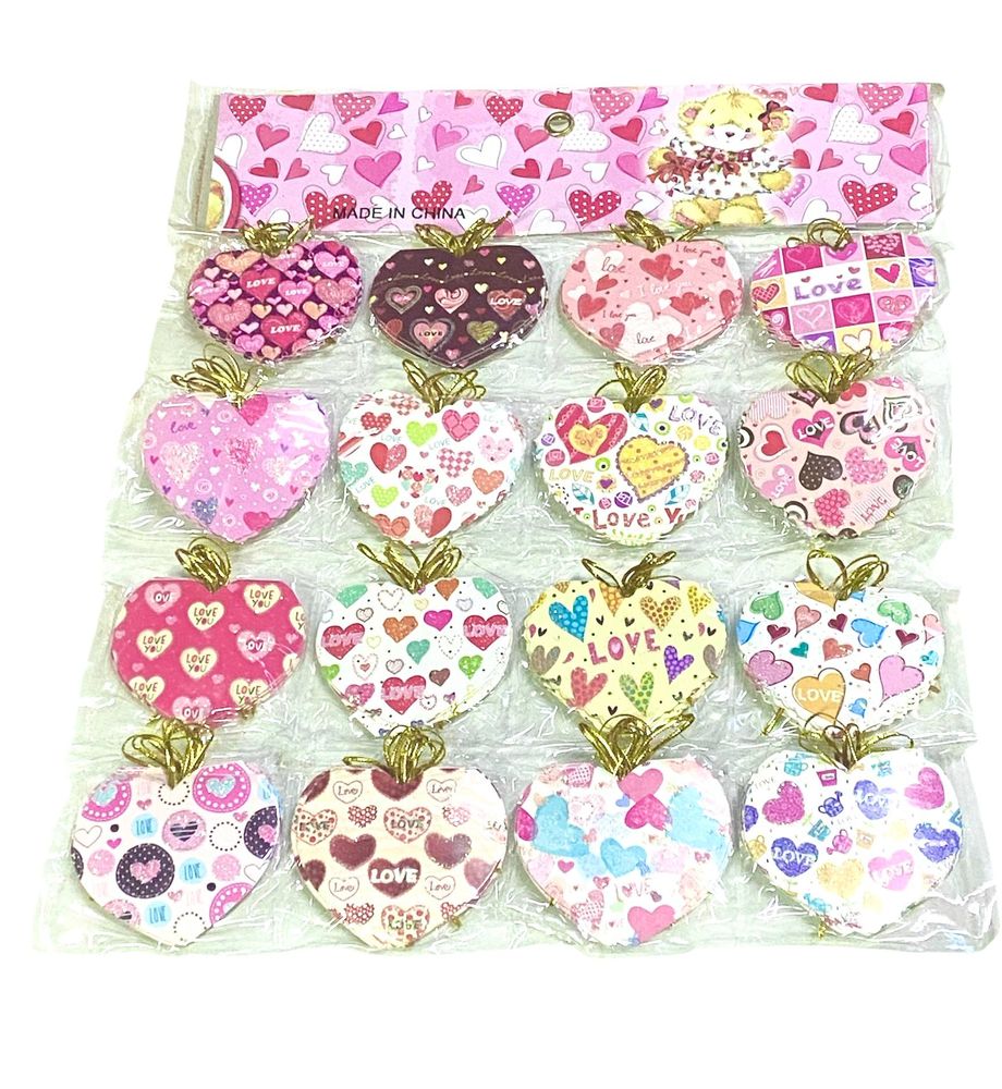 Открытки "Сердечки" 5,5 х 7см 128шт/уп (528)