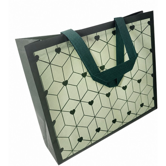 Сумка шопер пластиковая 32 х 27 х 10см (63-1-5-1005)