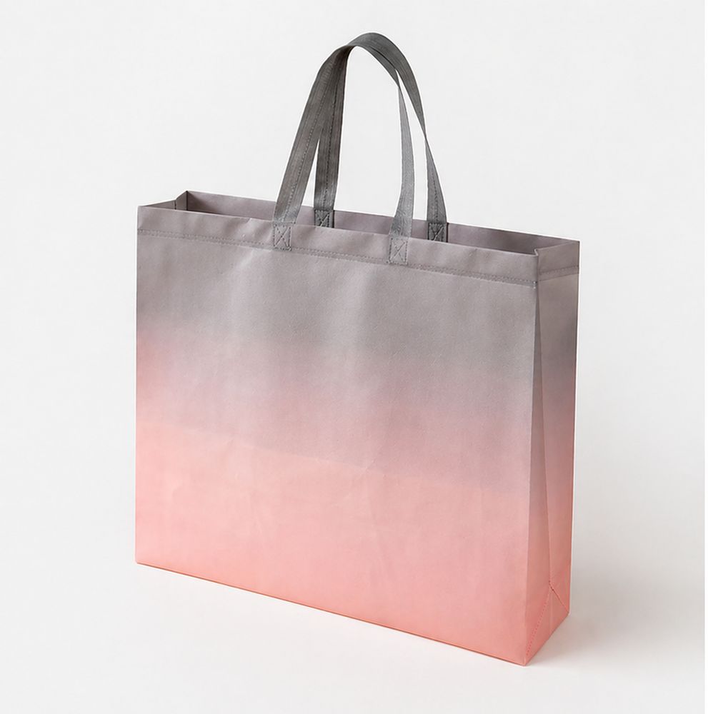 Сумка шопер пластиковая 42 х 32 х 10см (63-1-9-pink)