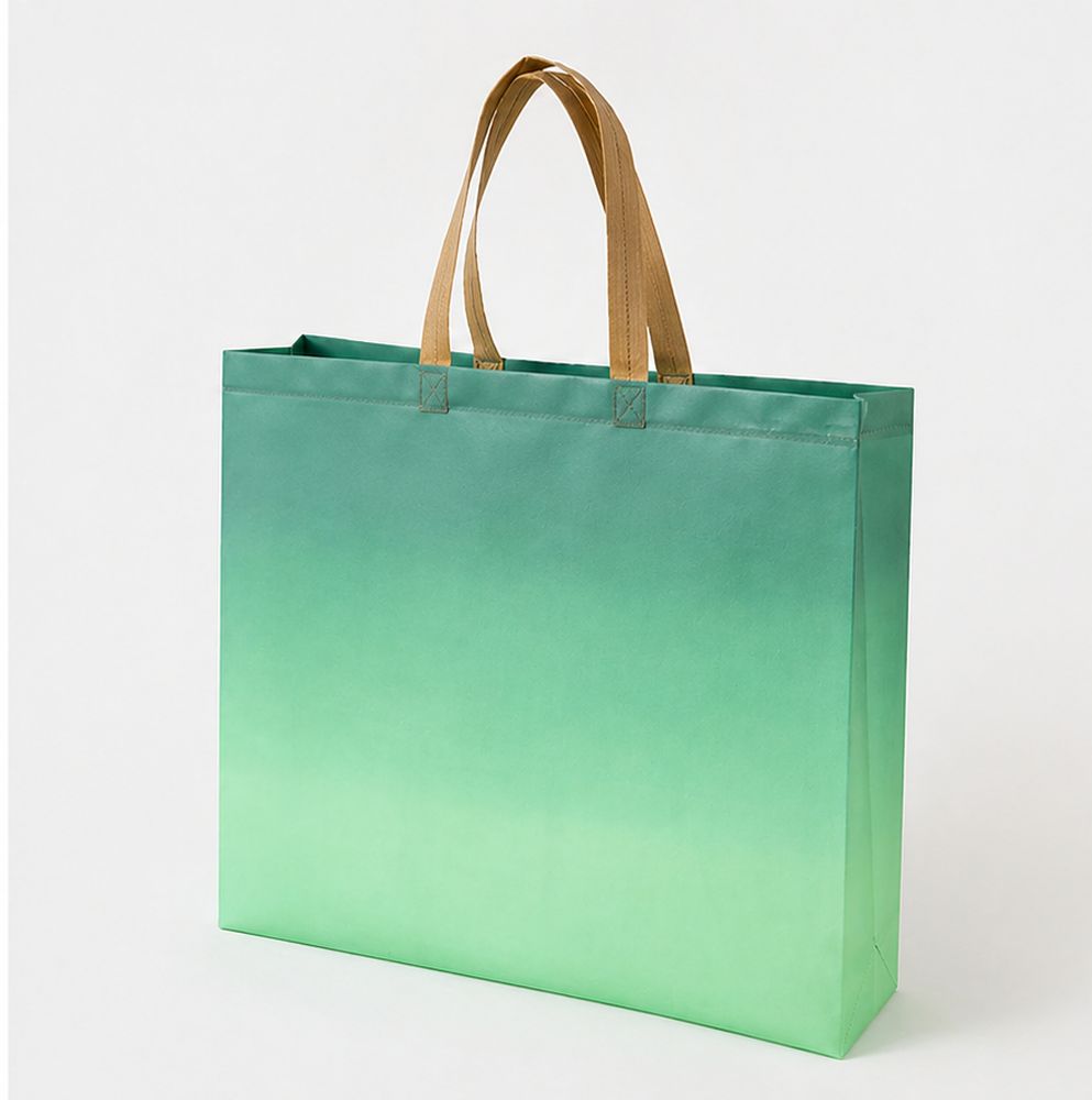 Сумка шопер пластикова 47 х 36 х 10см (63-1-10-green)