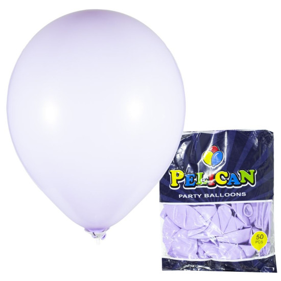 Шарики Pelican 12' (30 см), макарун фиолетовый, 50шт/уп Фиолетовый Pelican (822937/1250-937)