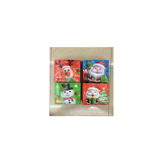 Сумка BP-0015 L  пластикова новорічна 32x36x12cm. 4 дизайни (BP-0015 L)