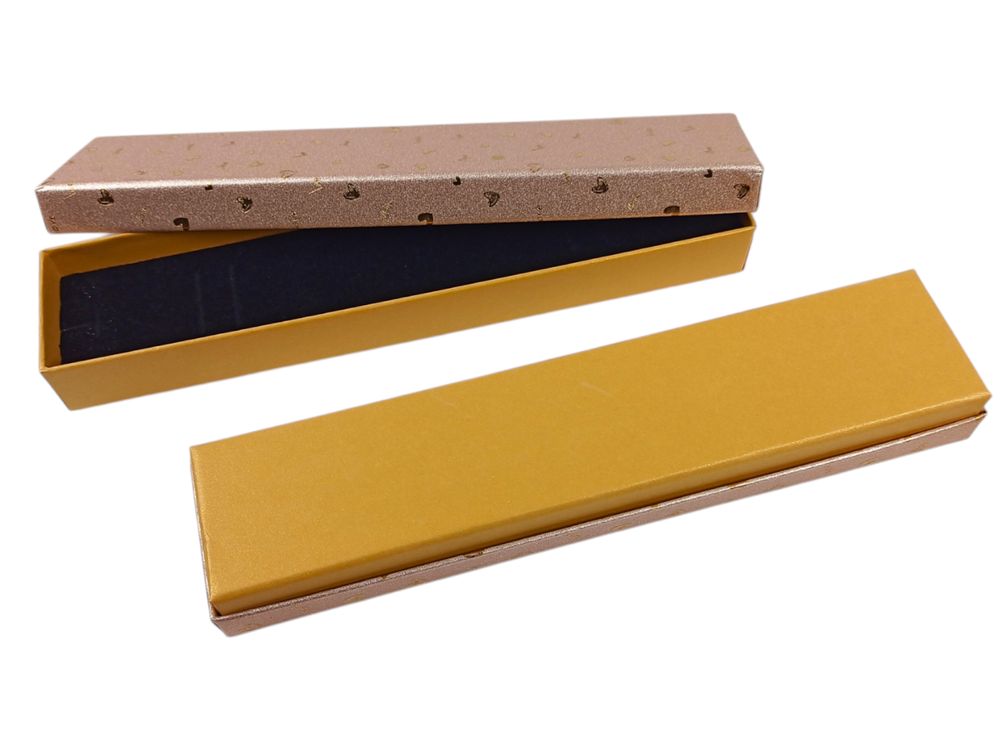 Подарочная коробка ювелирная, 4,5 х 20 х 2,5см, золотая Золотой Unison (J00322 gold)