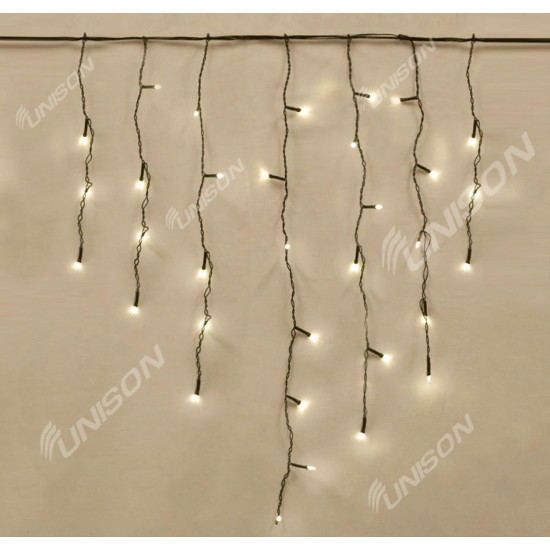 Штора-дождик КОНУС 120 LED черн / пер 3м * 0.6м, белый теплий (1571-07)