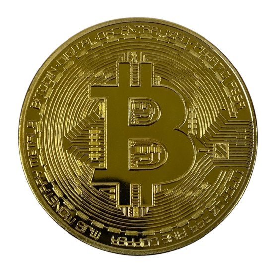 Монета-сувенир Bitcoin, 4см в капсуле (Cs - Bitcoin)