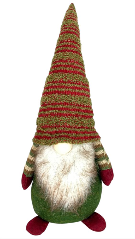 Новорічна м'яка іграшка Гном  24 х 14 х 58см (L01167)