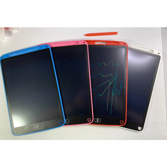 Планшет детский для рисования LCD 18,6 х 28,8см диагональ 12" Разноцветный Unison (ТК-1201-С)