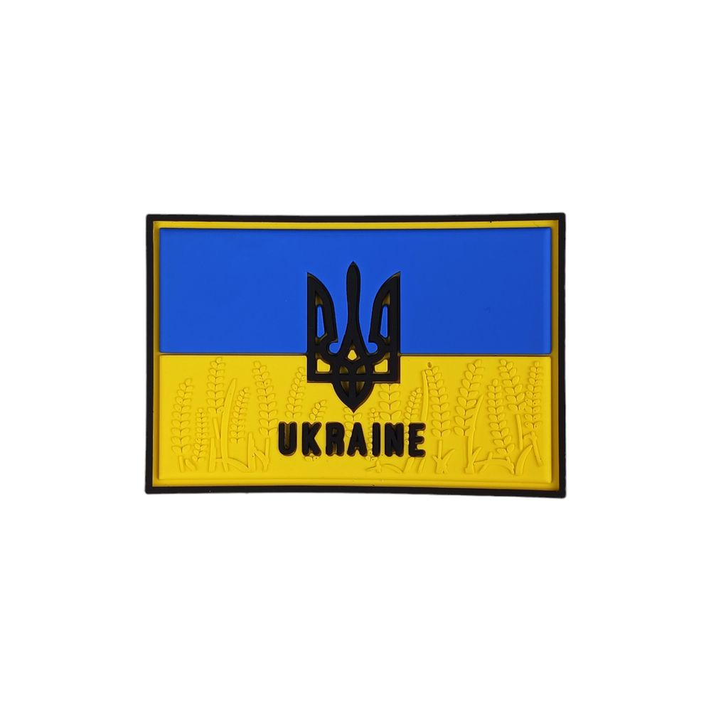 Декор на липучке 4 х 6см Желто-синий Unison (1377)
