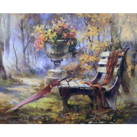 Картина по номерам 30*40см "Осень в лесу" OPP (холст на раме краск. кисти. ) (0080EKTL_O)