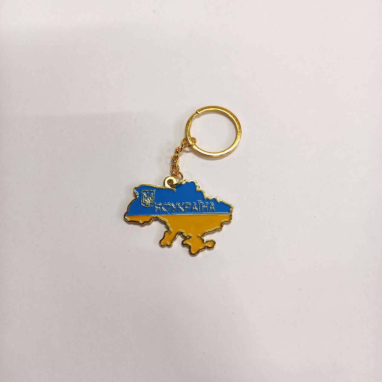 Брелок металлический -"Украина-карта" (505-17)