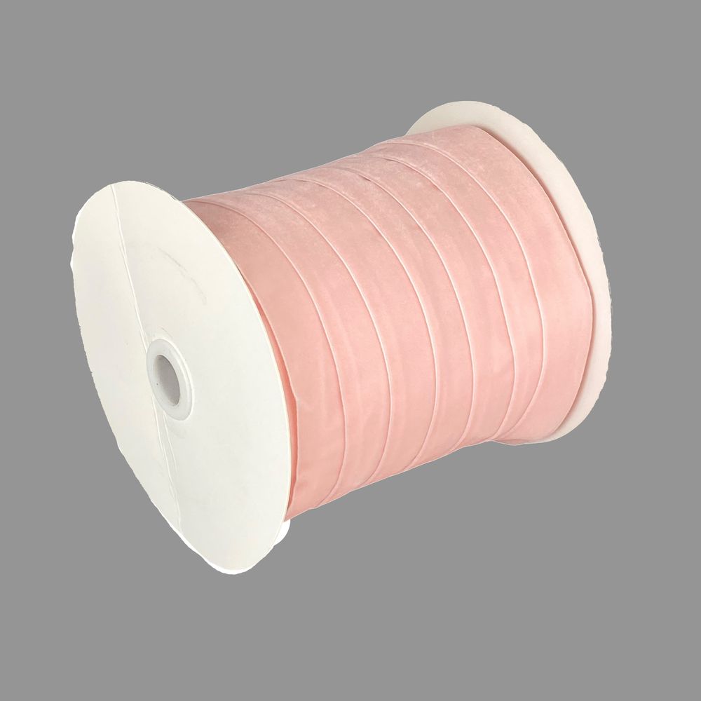 Бархатная лента  2,5 см х 50 ярдов Розовый Marill (D00825- 06)