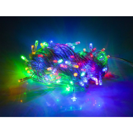 Гирлянда  LED 100, провод прозрачный (8 режимов) Unison (WA 1-2)