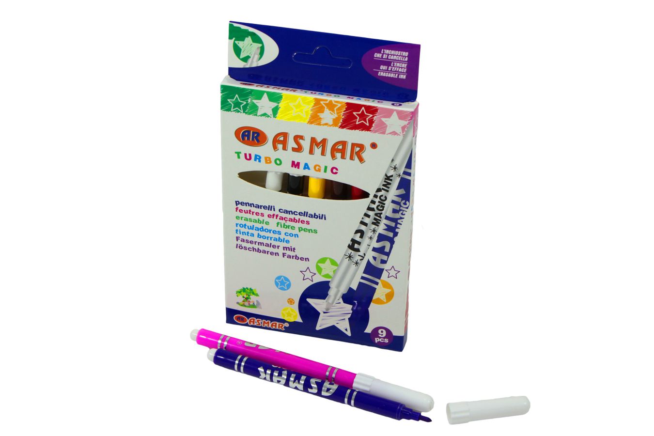 Фломастеры Asmar 9 цветов, AR974-9 (AR974-9)