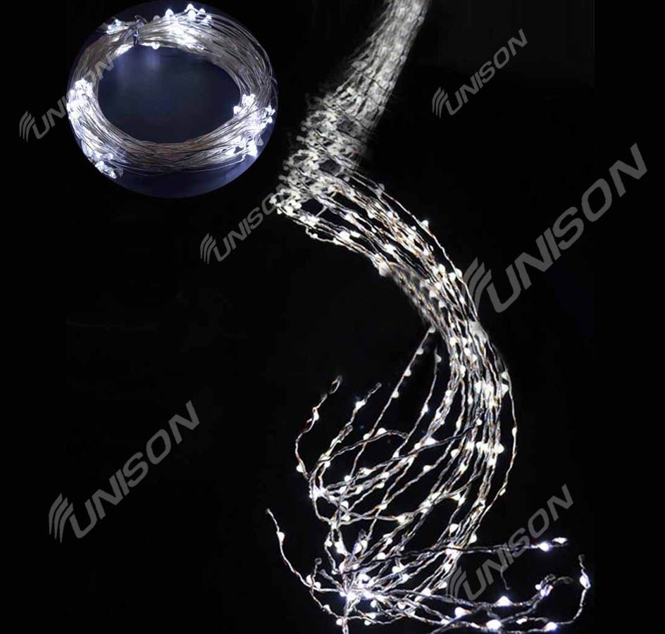 ПУЧОК-РОСА 240LED, 10 ліній по 2,4м, білий (з мерехтінням) (1921-030)