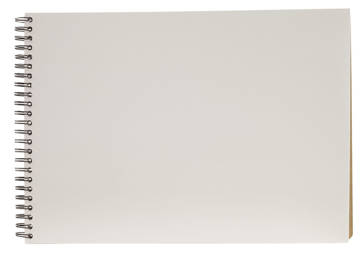 Альбомы для рисования 40 л А4 спираль  KRAFT 120г/м Ofort (AR4740)