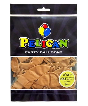 Шарики Pelican латексные 10" (25cm) винтажный оранжево коричневый, Pelican 50шт Коричневый Pelican (810054)