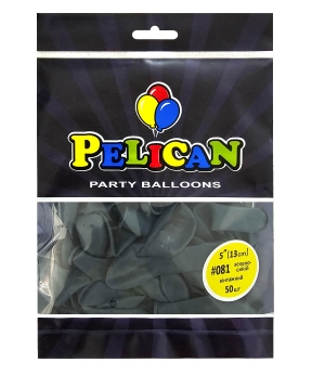 Шарики Pelican латексные 5"(13cm) винтажный зелено  синий, 50шт Синий Pelican (805081)