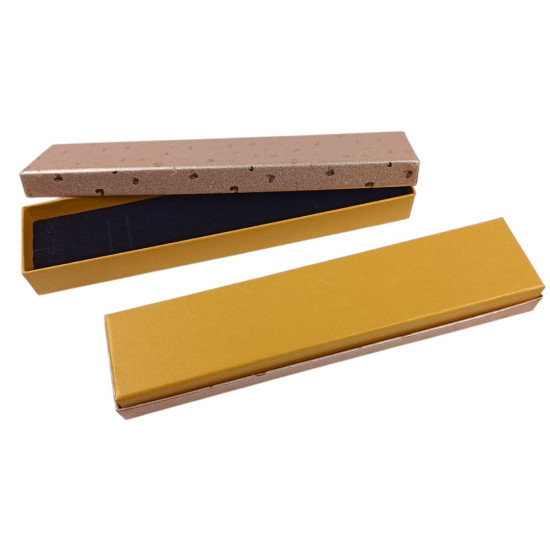 Подарункова коробка ювелірна, 4,5 х 20 х 2,5см, золота Золотий Unison (J00322 gold)