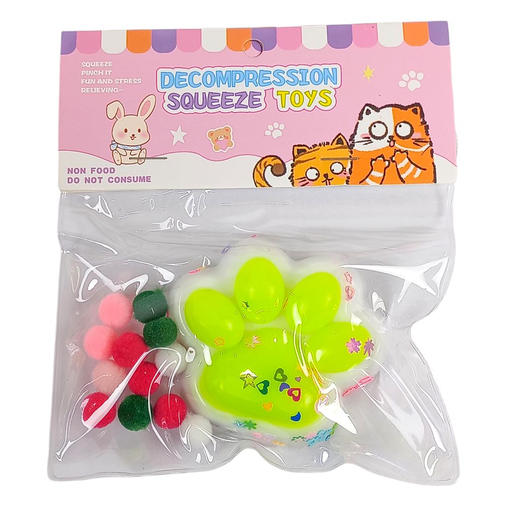 Таба сквиш антистресс  Лапка (712237 salad + white)