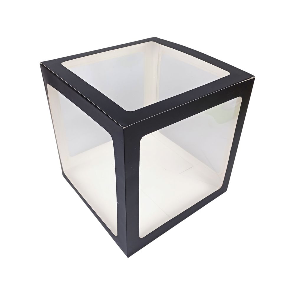 Коробки для шаров набор - 4шт "LOVE" 30 х 30 х 30см Черный Unison (10134 black)