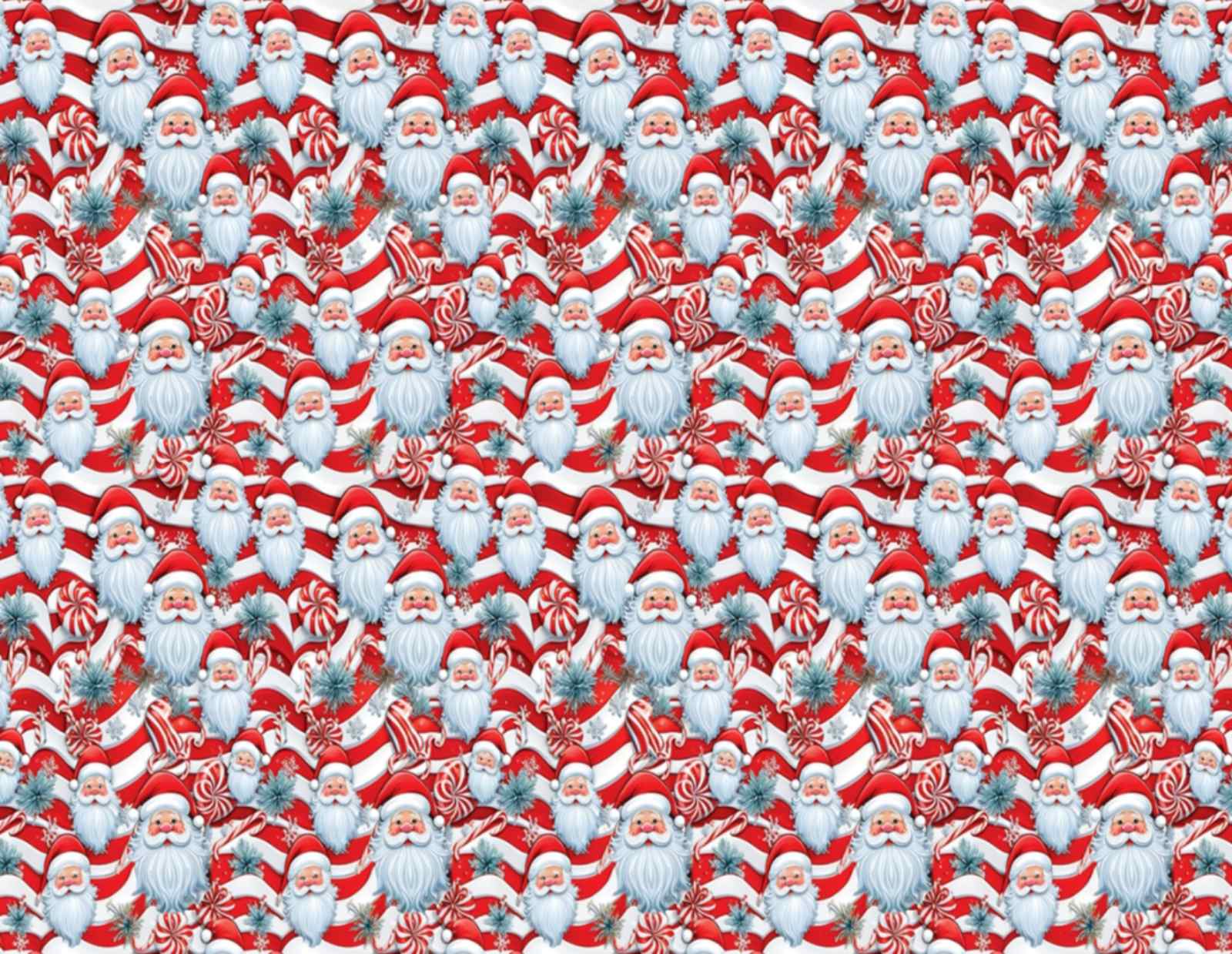 Бумага подарочная мелованная 80г, новогодняя, 100 х 70см -10 листов (PVM10-322NY)