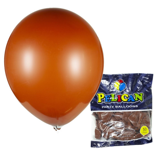 Кульки Pelican 12' (30 см), пастель коричневий, 50шт/уп Коричневий Pelican (822836/1250-836)