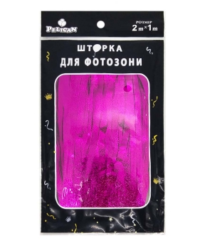 Фотозона  2м х 1м,  "Сатин"   фуксія Рожевий Pelican (872176)