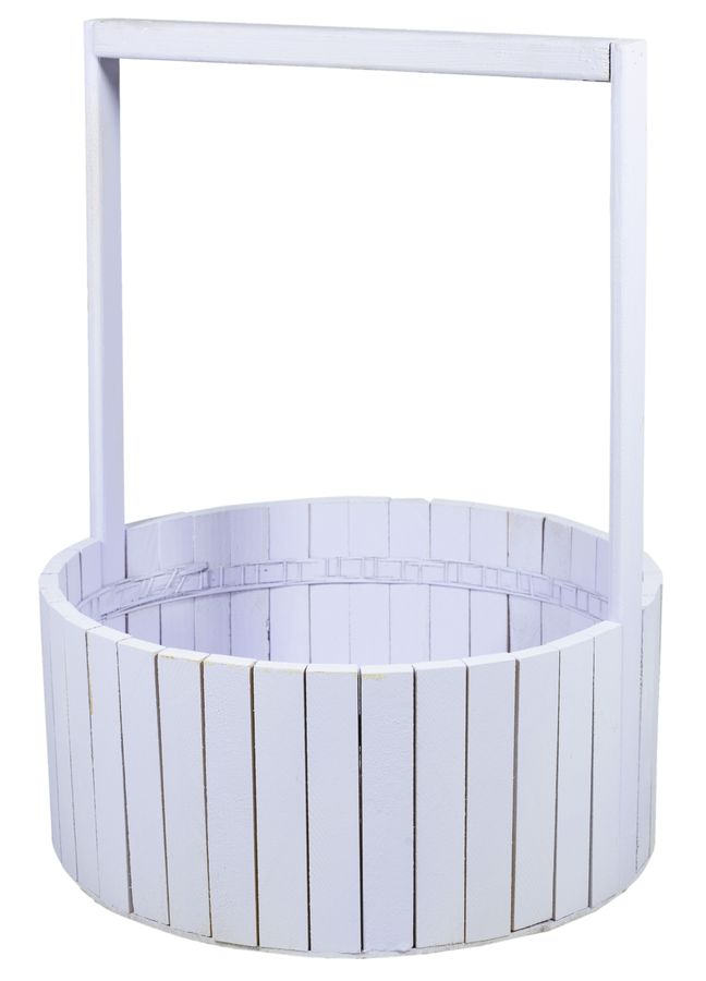Корзина сиреневая деревяная  BW-350 (45х35х15,5см) (BW-350 lilak)