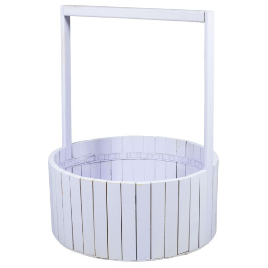 Корзина сиреневая деревяная  BW-350 (45х35х15,5см) (BW-350 lilak)