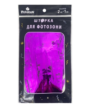 Фотозона  2м х 1м, "Глянцева фольга"  фіолетова Фіолетовий Pelican (872109)