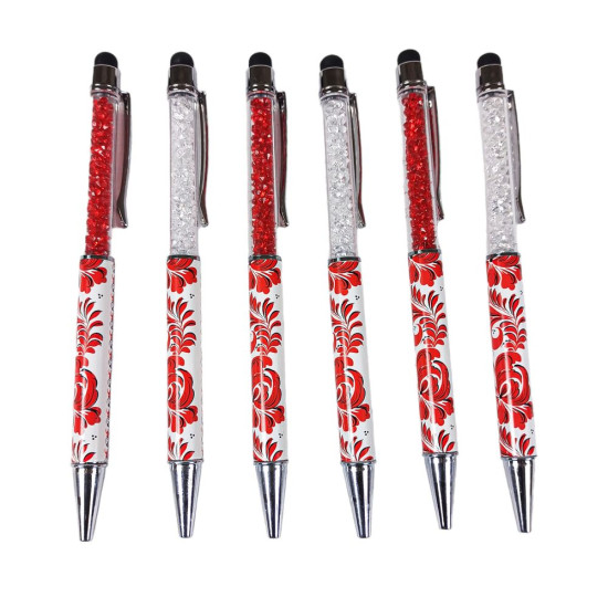 Ручка кулькова "Touch pen (стилус)-Сваровськи-Вишиванка" Unison (270-UA)