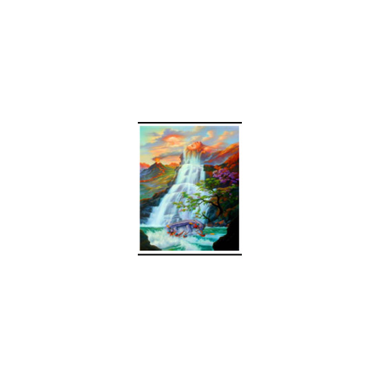 Картина за номерами "Водоспад" 40 * 50см, крас.-акрил, кисть-3шт. (3122)