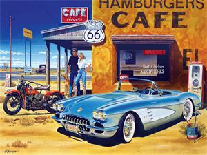 Картина за номерами "CAFE" 40 * 50см, крас.-акрил, кисть-3шт. (RA30728)