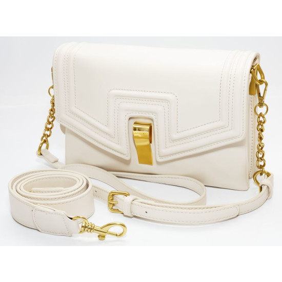 Сумка жіноча біла 15х23см екошкіра (8096  white)