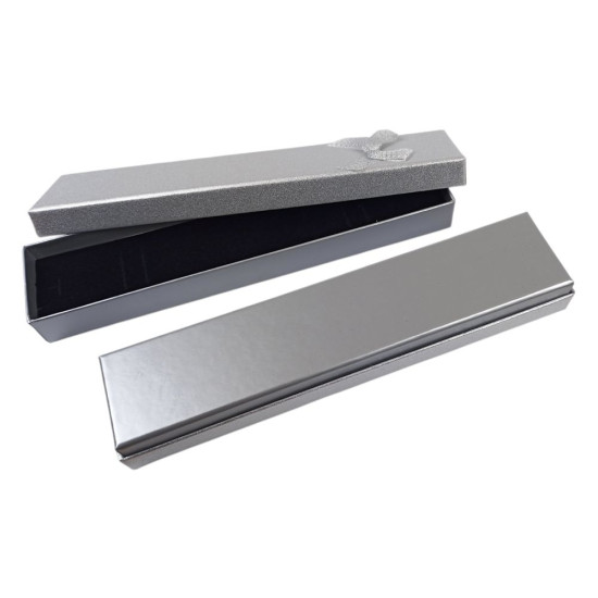 Подарункова коробка ювелірна, 4,5 х 20 х 2,5см, срібло Срібний Unison (J00320 silver)
