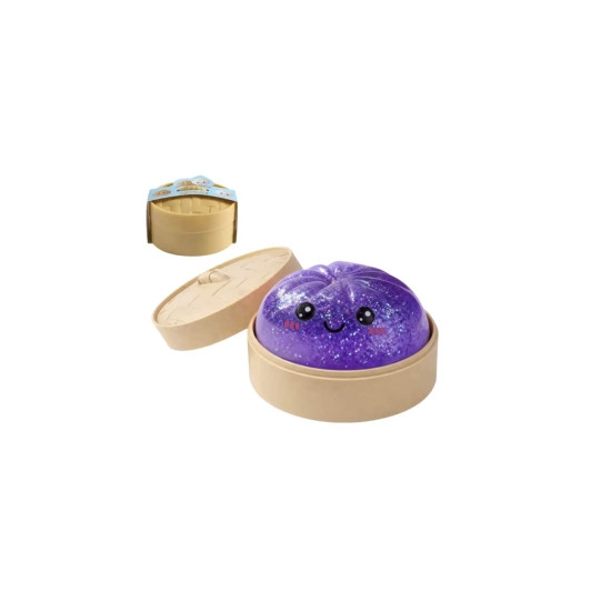 Сквіш антистресс 5,5см Dumpling прозорий з кульками- орбізами Без бренду (712402)