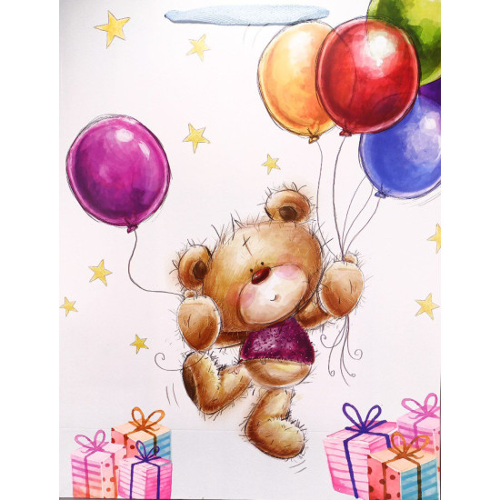 Пакет подарунковий 210гр, 45 x 33 x 22см Різнокольоровий Unison (NO.L-877-4 XL)