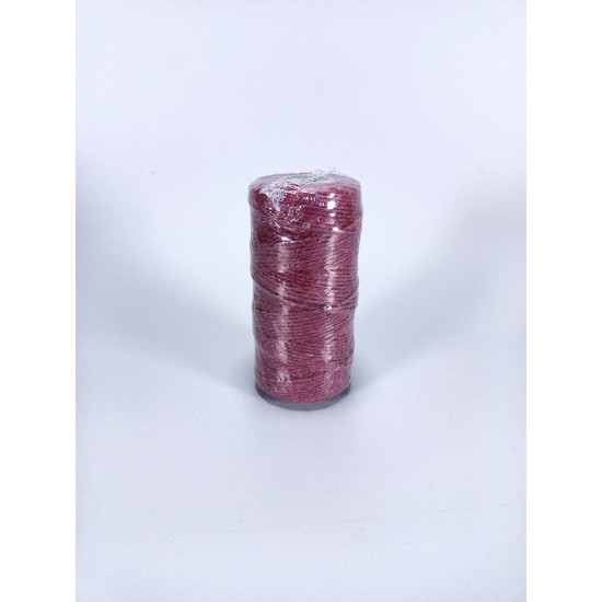 Мотузка декоративна 2мм х 100м 80г бордо Червоний Unison (D02901 -burgundy)