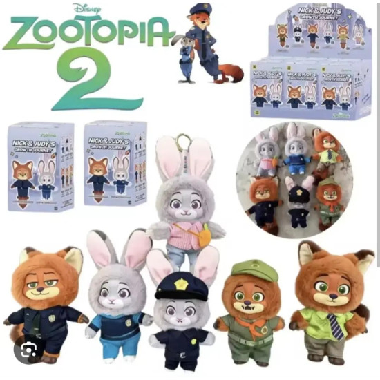 Мягкая игрушка-сюрприз Зоотрополис 2 сезон в коробочке, 16 х 11 х 6см Разноцветный MINISO (003-2025)