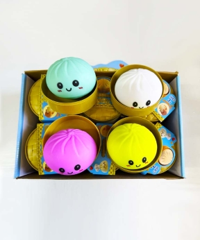 Сквиш 8,5см пельмень антистресс Dumpling цветной Без бренда (712405)