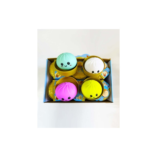 Сквиш 8,5см пельмень антистресс Dumpling цветной Без бренда (712405)