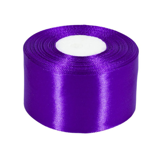 Атласна стрічка 5см (±5мм) x 33м Фіолетовий Unison (LA5033-35)