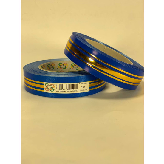 Стрічка пластикова 3см х 45м Синій Unison (PAS30- blue)