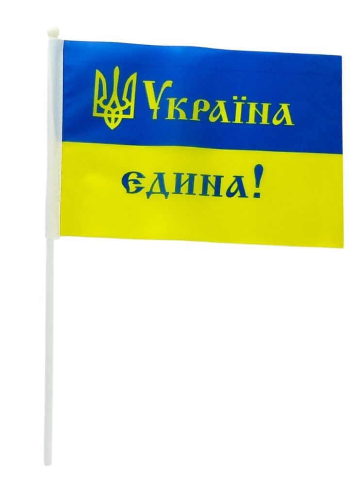 Флажок 14 х 21см Желто-синий Unison (780020)