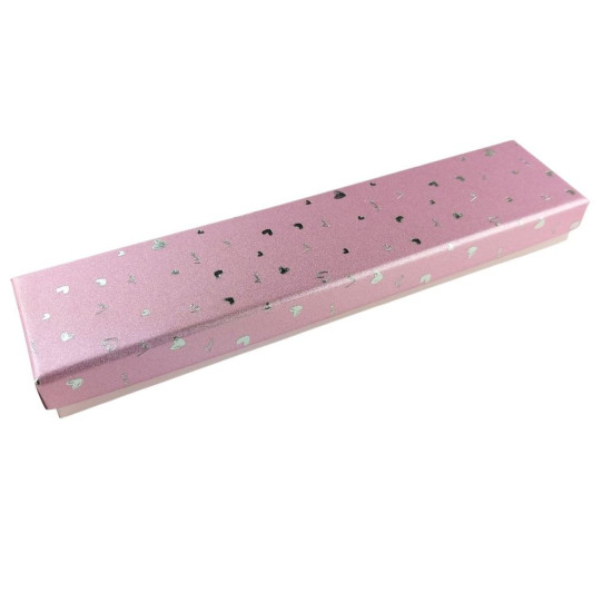 Подарочная коробка ювелирная, 4,5 х 20 х 2,5см, розовая Розовый Unison (J00322 pink)