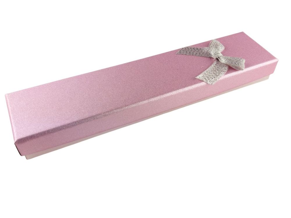 Подарочная коробка ювелирная, 4,5 х 20 х 2,5см, розовая Розовый Unison (J00320 pink)
