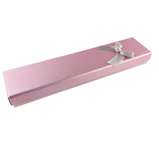 Подарочная коробка ювелирная, 4,5 х 20 х 2,5см, розовая Розовый Unison (J00320 pink)
