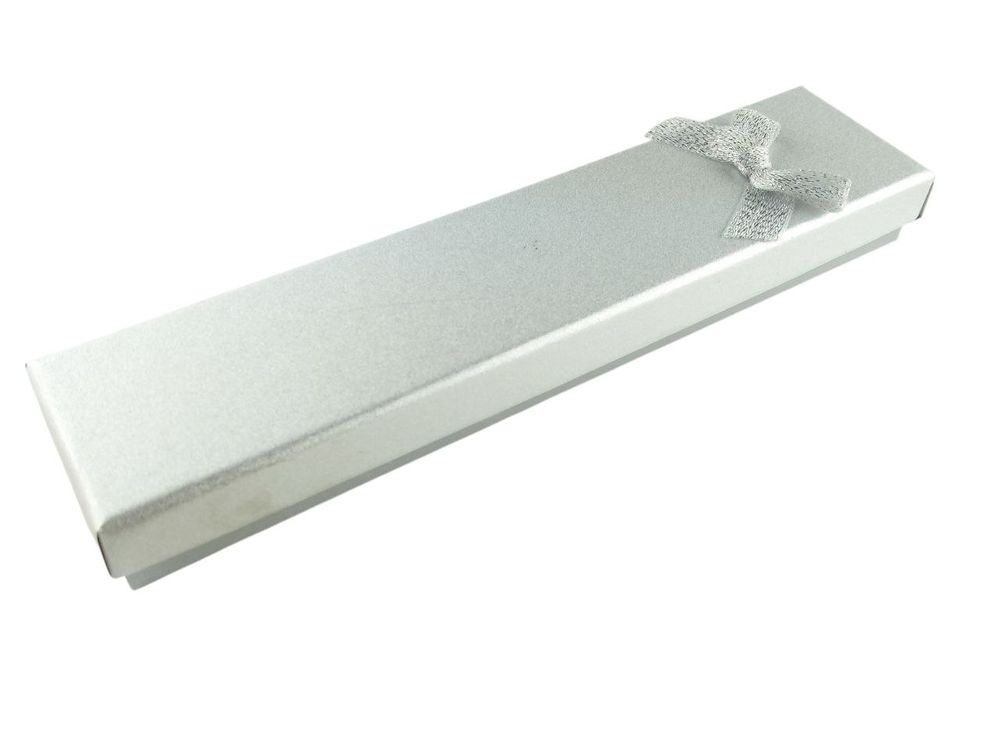Подарочная коробка ювелирная, 4,5 х 20 х 2,5см, серебро Серебряный Unison (J00320 silver)