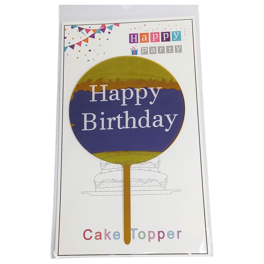 Топер для торта Happy Birthday Unison (10130-1)
